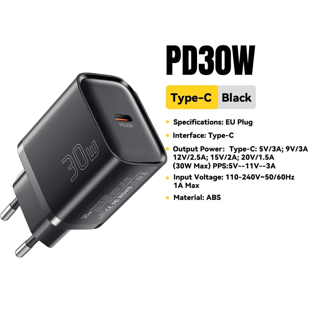 หัวชาร์จเร็ว PD Mini USB-C 30W