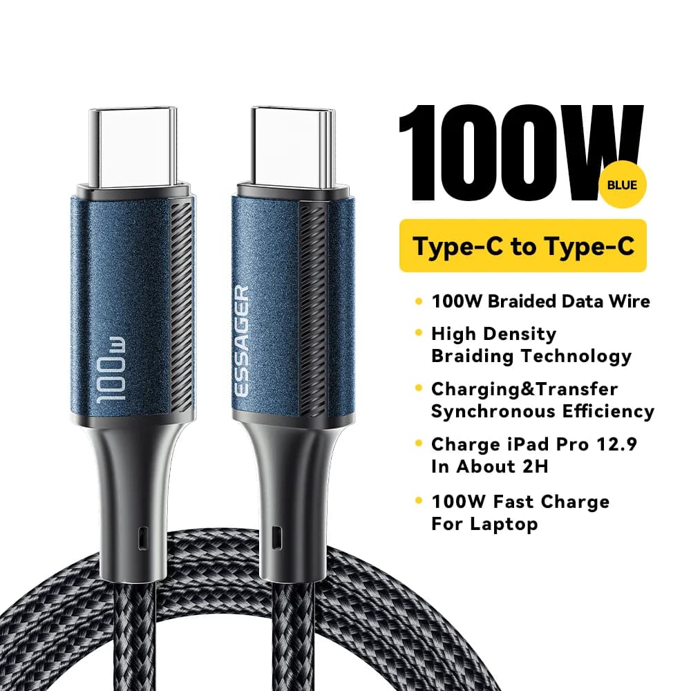 สายชาร์จ USB-C to USB-C รองรับ PD 100W ชาร์จไว