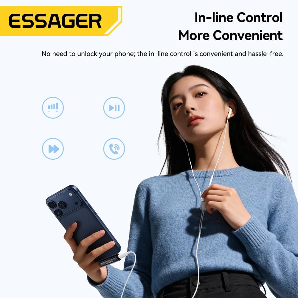 อะแดปเตอร์แปลง USB-C เป็น Audio 3.5mm และชาร์จไฟ