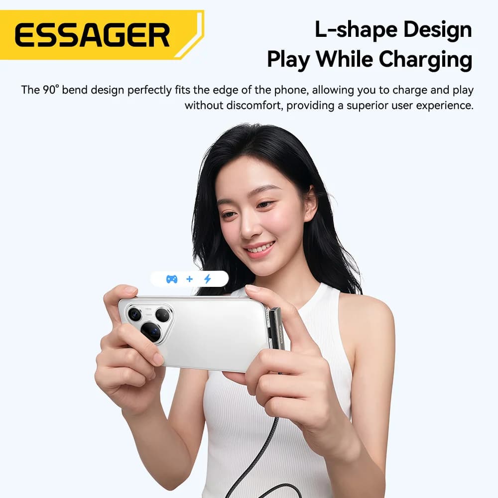 สาย USB-C งอได้ 2-in-1 รองรับ 7A พร้อมขาตั้งโทรศัพท์