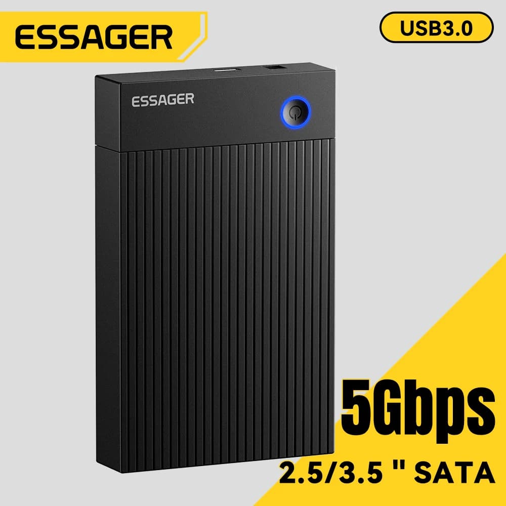 กล่องใส่ฮาร์ดดิสก์ SATA 3.0 ขนาด 3.5 นิ้ว พอร์ต USB 3.0