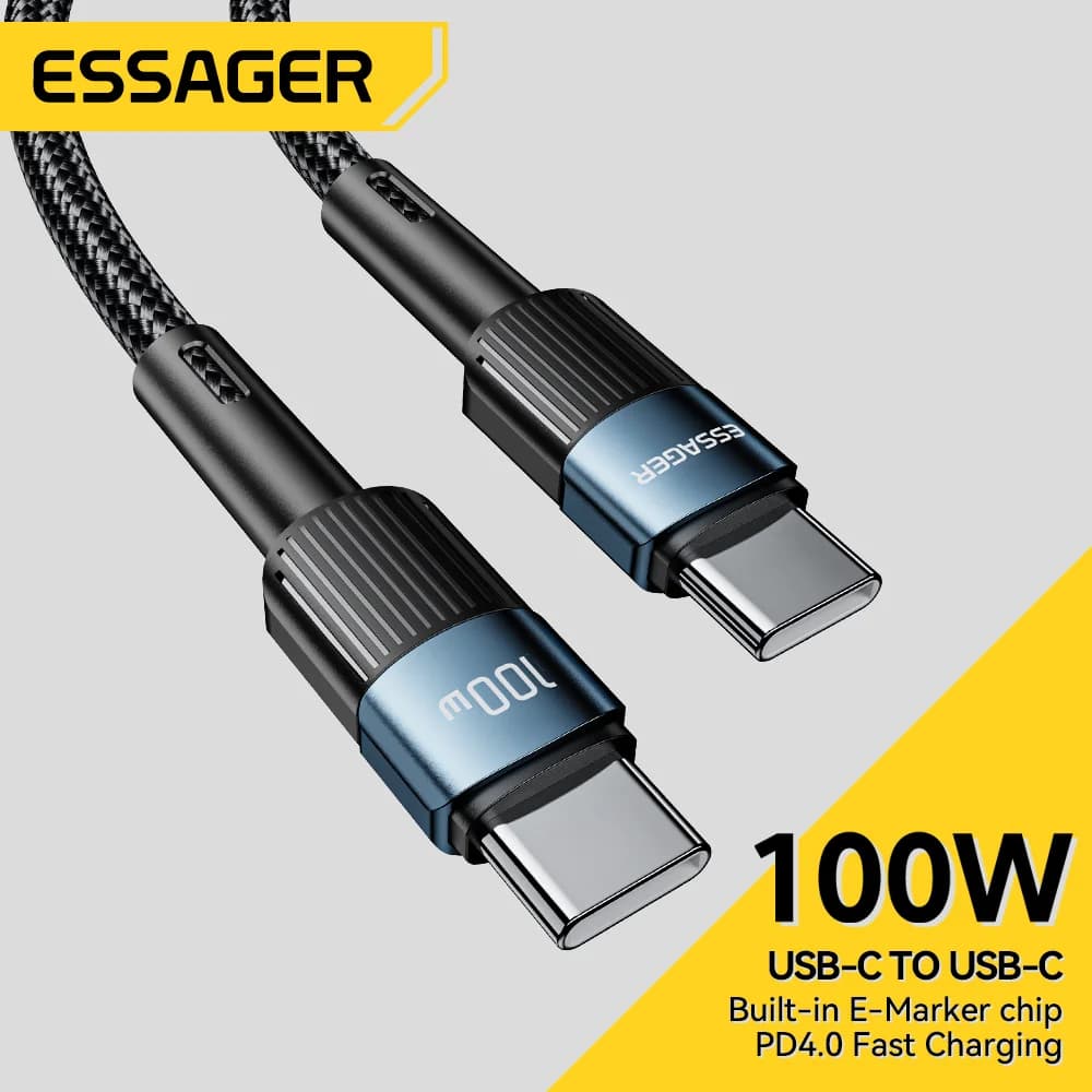 สายชาร์จ USB-C to USB-C แบบเร็ว 100W ยาว 3 เมตร