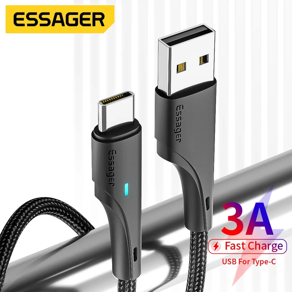 สายชาร์จเร็ว USB-A to USB-C กระแสไฟ 3A