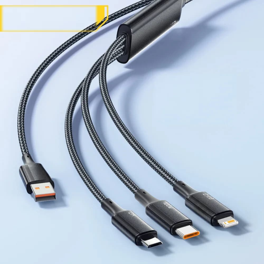 สายชาร์จ 3-in-1 USB-C to Lightning 100W