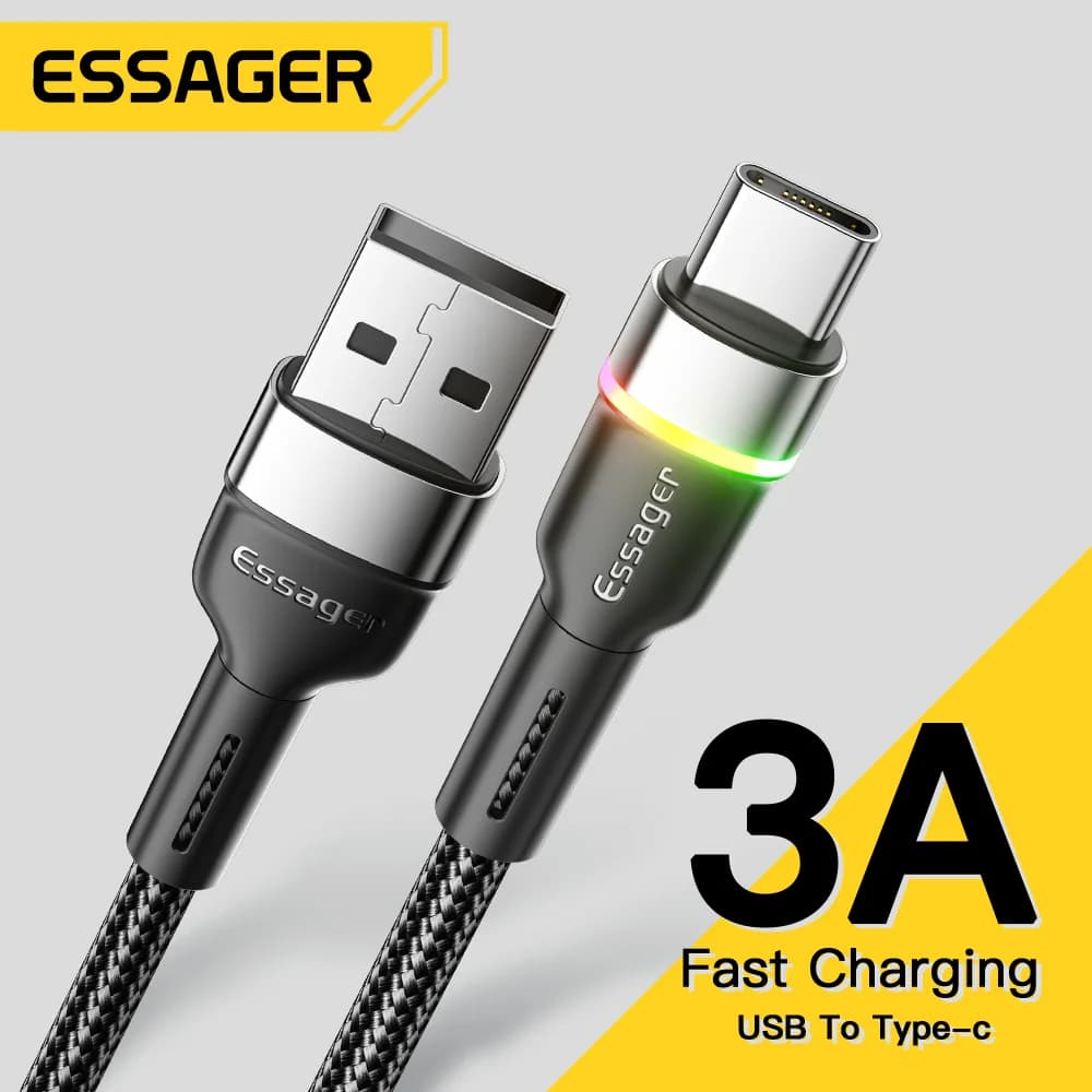 สายชาร์จ USB-A to USB-C รองรับชาร์จเร็ว 3A