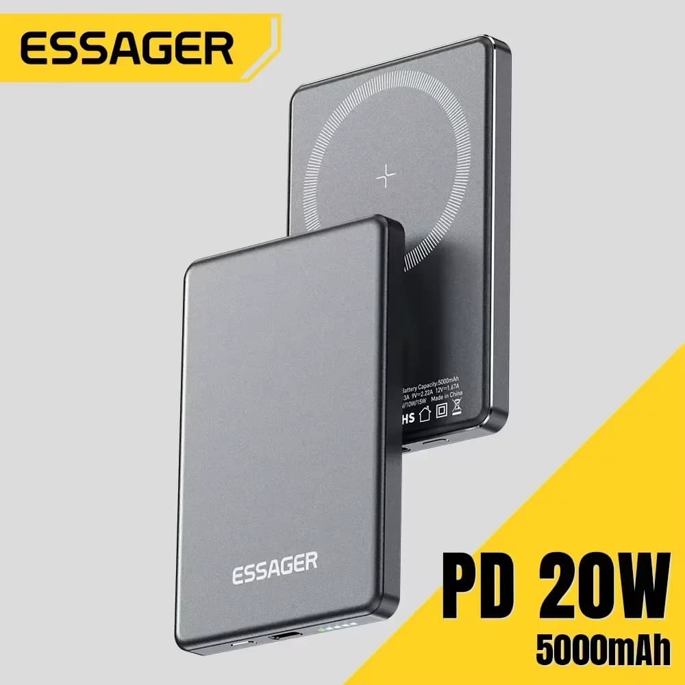 พาวเวอร์แบงค์ไร้สายแม่เหล็ก 5000mAh 20W