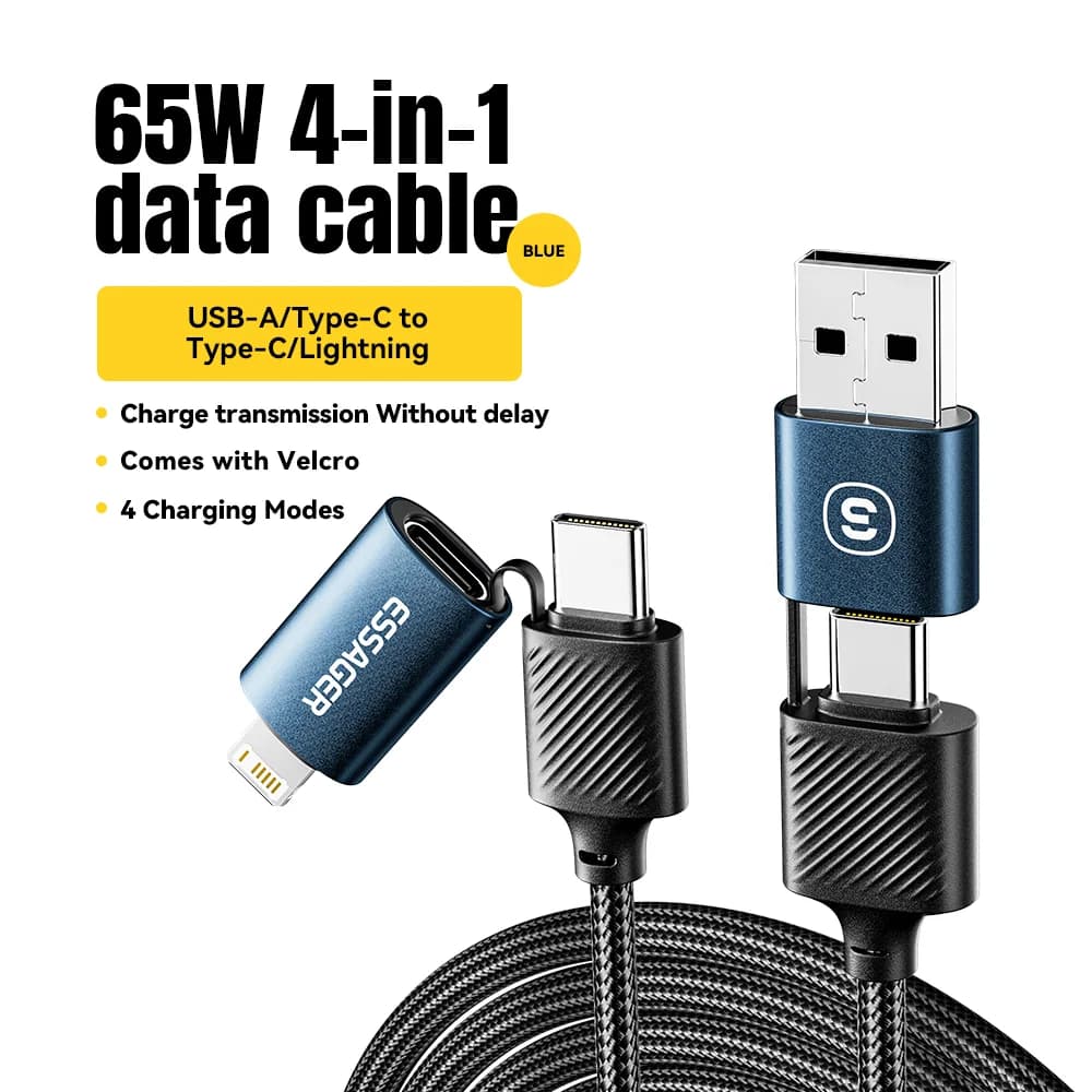 สาย USB-C 4-in-1 ชาร์จเร็ว PD 65W