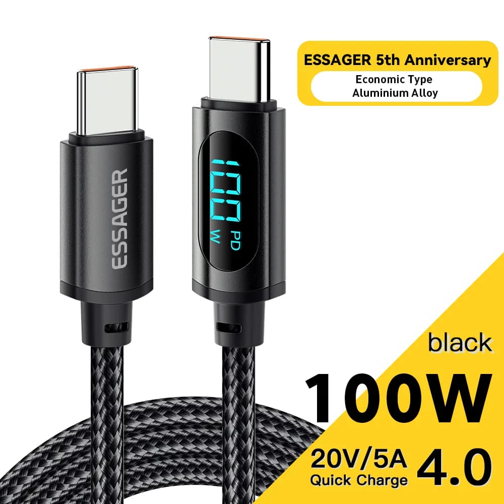 สาย USB-C to USB-C กำลังไฟ 100W ยาว 2M