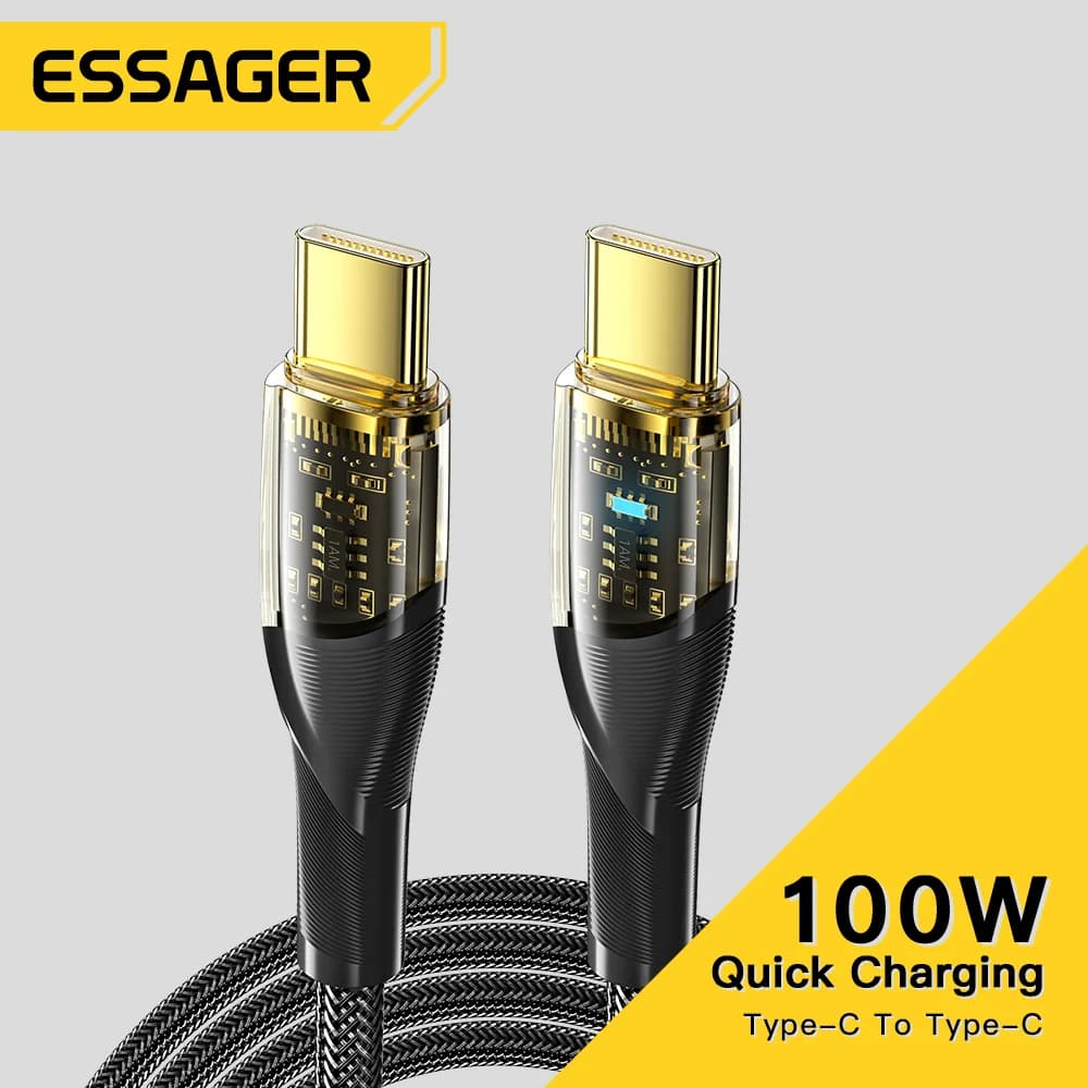 สาย USB-C to USB-C PD ชาร์จเร็ว 100W