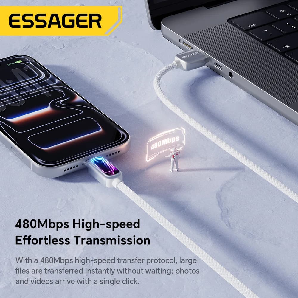 สาย USB-C ชาร์จเร็ว PD 100W 7A