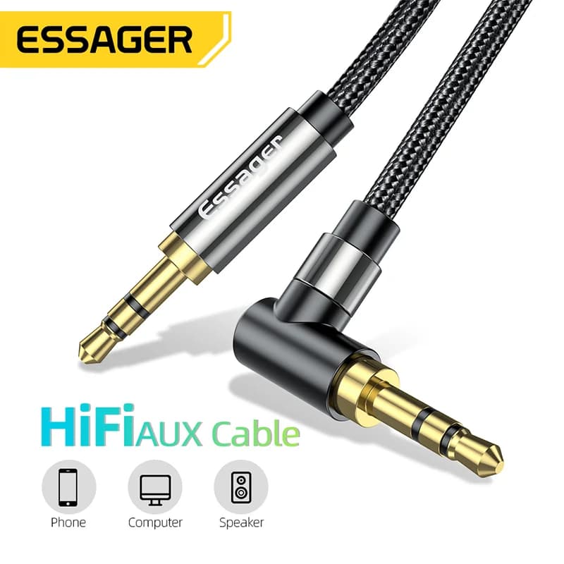 สายเสียง Aux Hi-Fi หัวแจ็ค 3.5mm สำหรับลำโพง