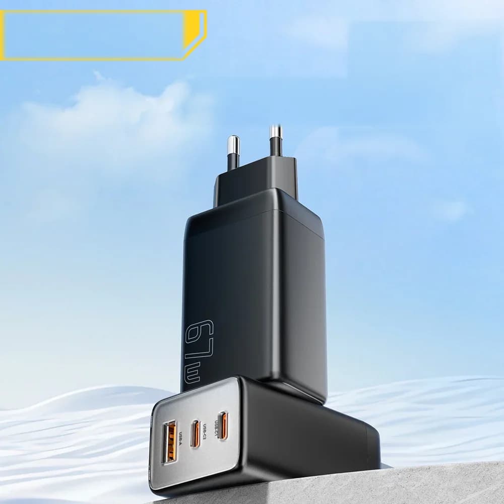 หัวชาร์จ GaN USB-C 67W รองรับ QC และ PD