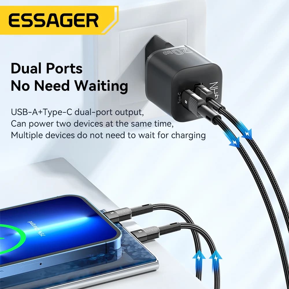 หัวชาร์จเร็ว GaN USB-C PD 20W