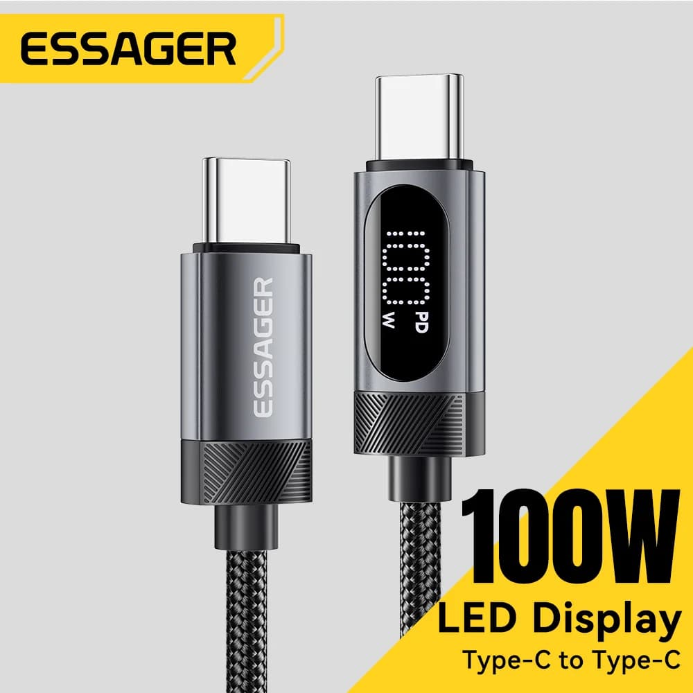 สายชาร์จเร็ว USB-C to USB-C กำลังไฟ 100W