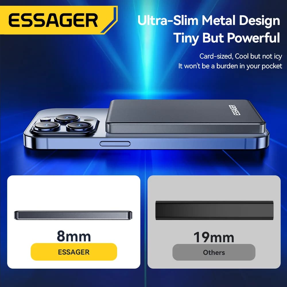 พาวเวอร์แบงค์ไร้สายแม่เหล็ก 5000mAh 20W