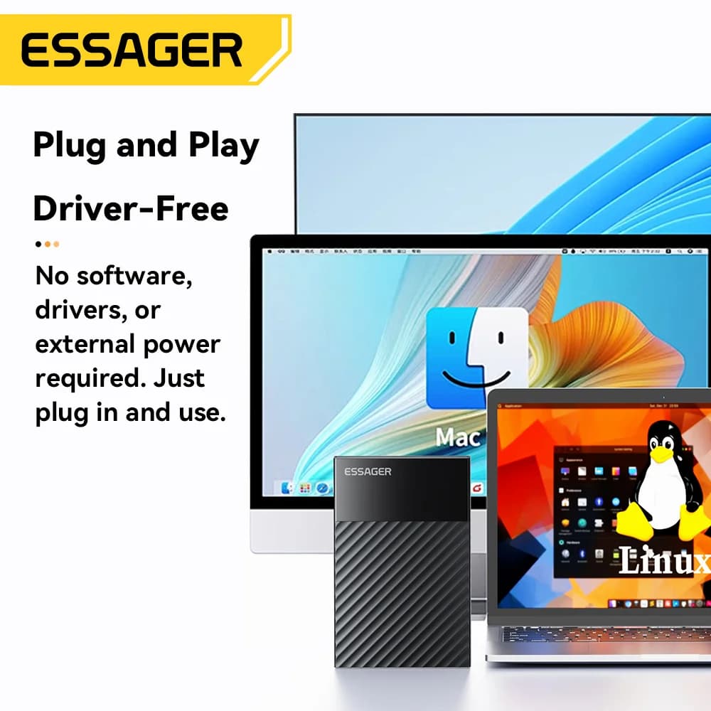 กล่องใส่ SSD/HDD SATA ขนาด 2.5 นิ้ว พอร์ต USB 3.0
