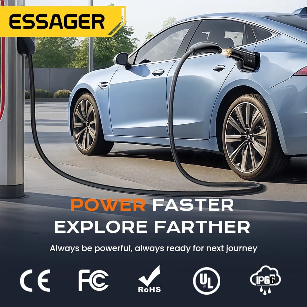 อะแดปเตอร์ชาร์จจาก NACS เป็น CCS1 สำหรับ Tesla