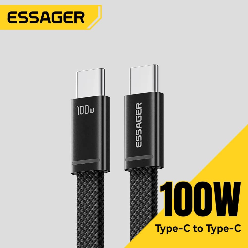 สายชาร์จเร็ว USB-C to USB-C PD 100W แบบบาง
