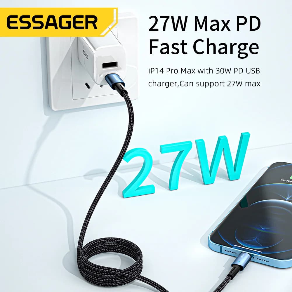 สายชาร์จเร็ว USB-C to Lightning กำลังไฟ 27W