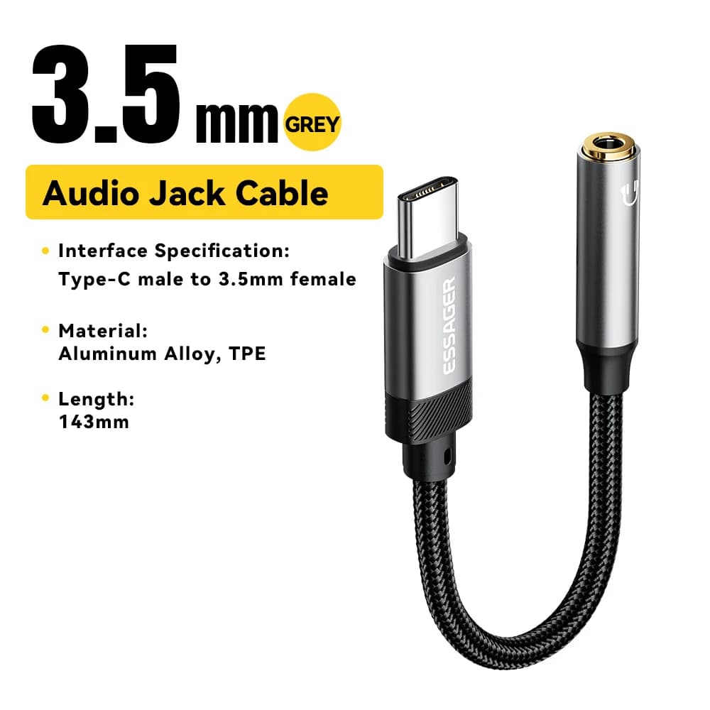อะแดปเตอร์แปลง USB เป็น 3.5mm การ์ดเสียงภายนอก