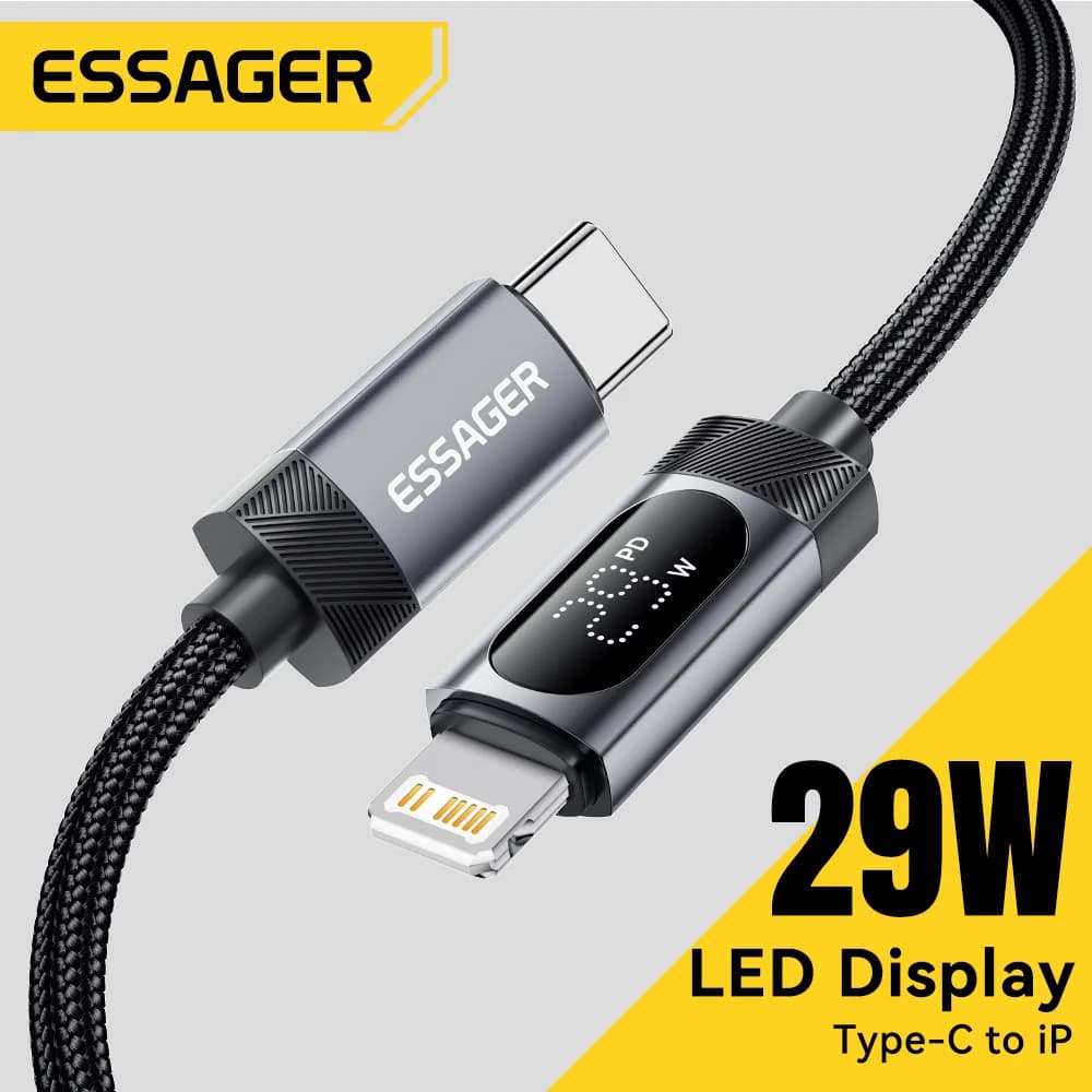 สาย USB-C to Lightning จอแสดงผลดิจิทัล, 29W PD