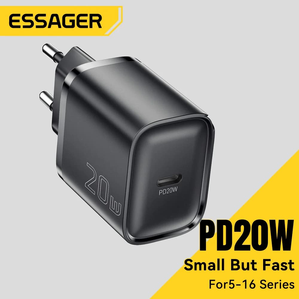 หัวชาร์จผนัง USB-C PD ขนาดเล็ก 20W