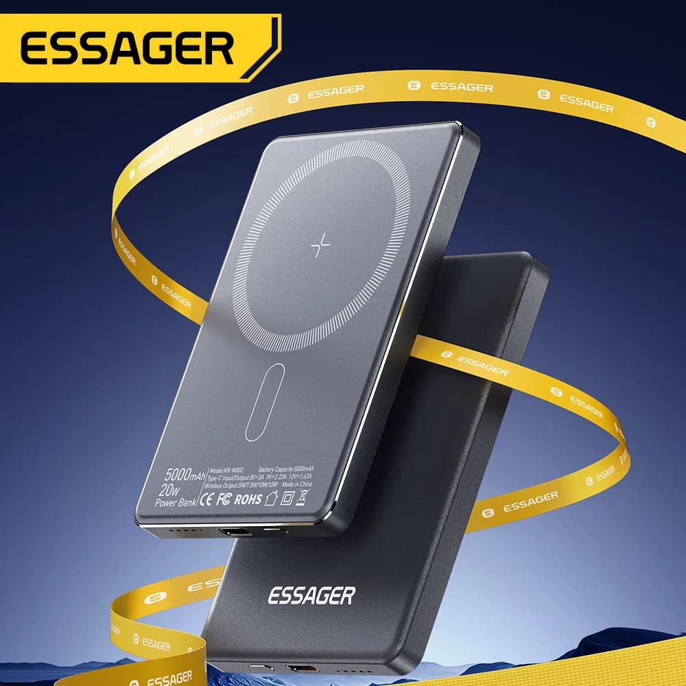 พาวเวอร์แบงค์ไร้สายแม่เหล็ก 5000mAh 20W