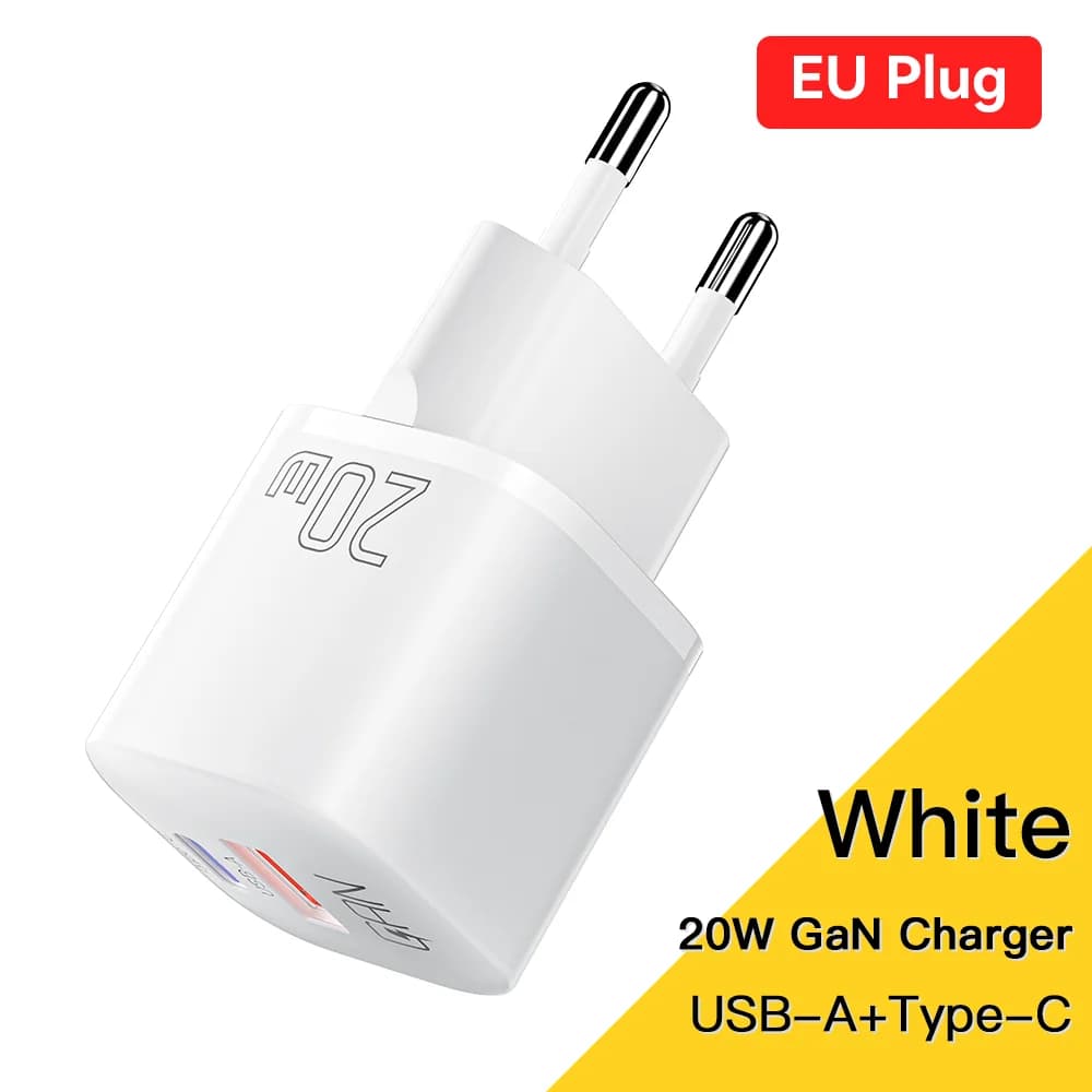 หัวชาร์จเร็ว GaN USB-C PD 20W