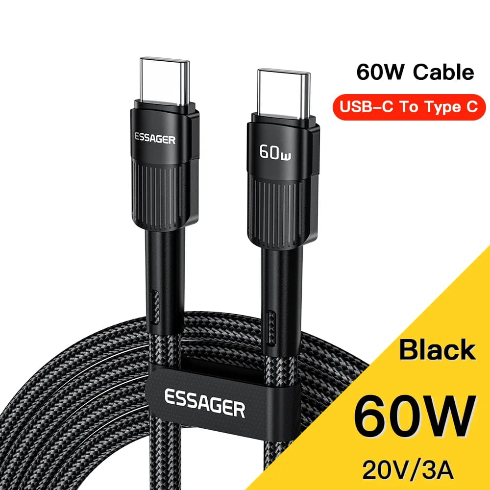 สายชาร์จ USB-C to USB-C แบบเร็ว 100W ยาว 3 เมตร