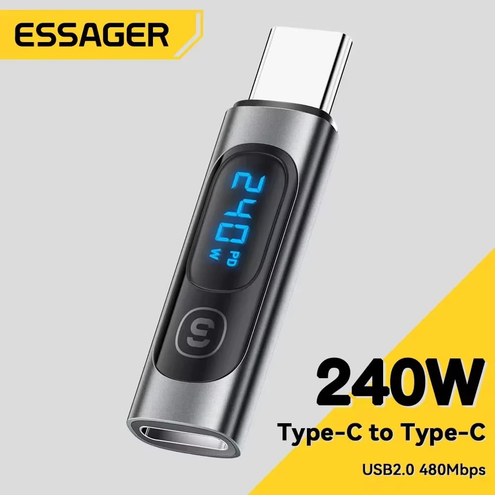 อะแดปเตอร์ OTG USB-C to USB-C พร้อมจอแสดงผลดิจิทัล