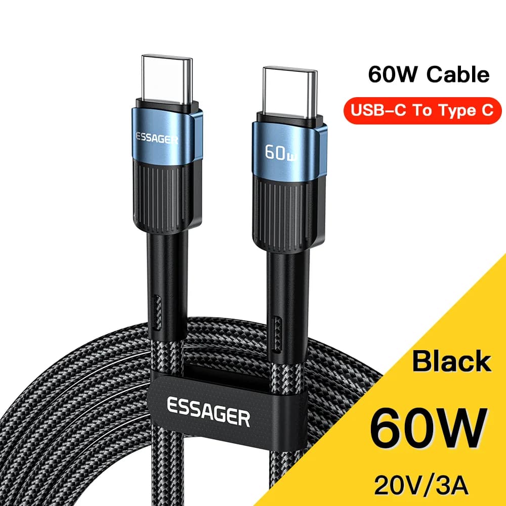 สายชาร์จ USB-C to USB-C แบบเร็ว 100W ยาว 3 เมตร