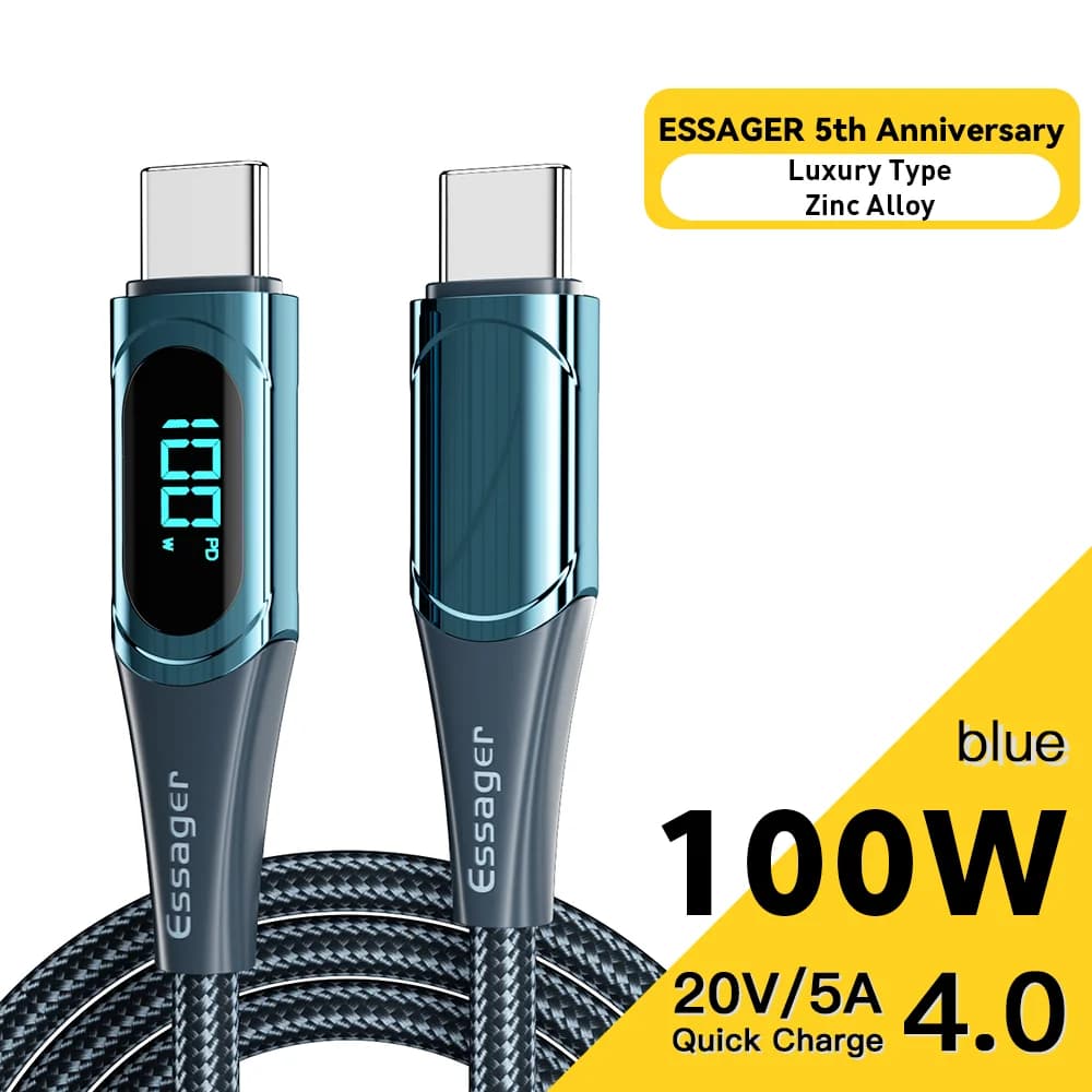 สาย USB-C to USB-C กำลังไฟ 100W ยาว 2M