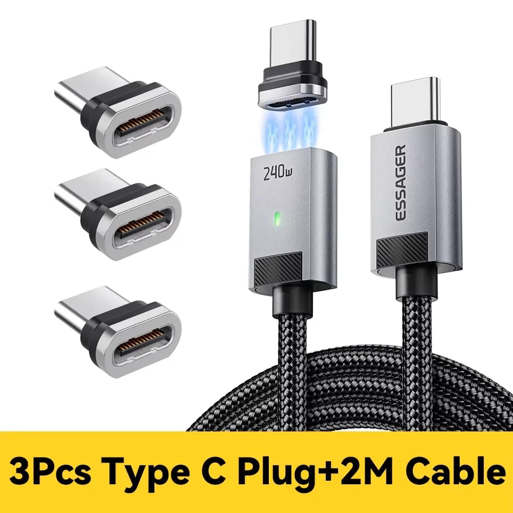 สายชาร์จแม่เหล็ก USB-C to USB-C 240W