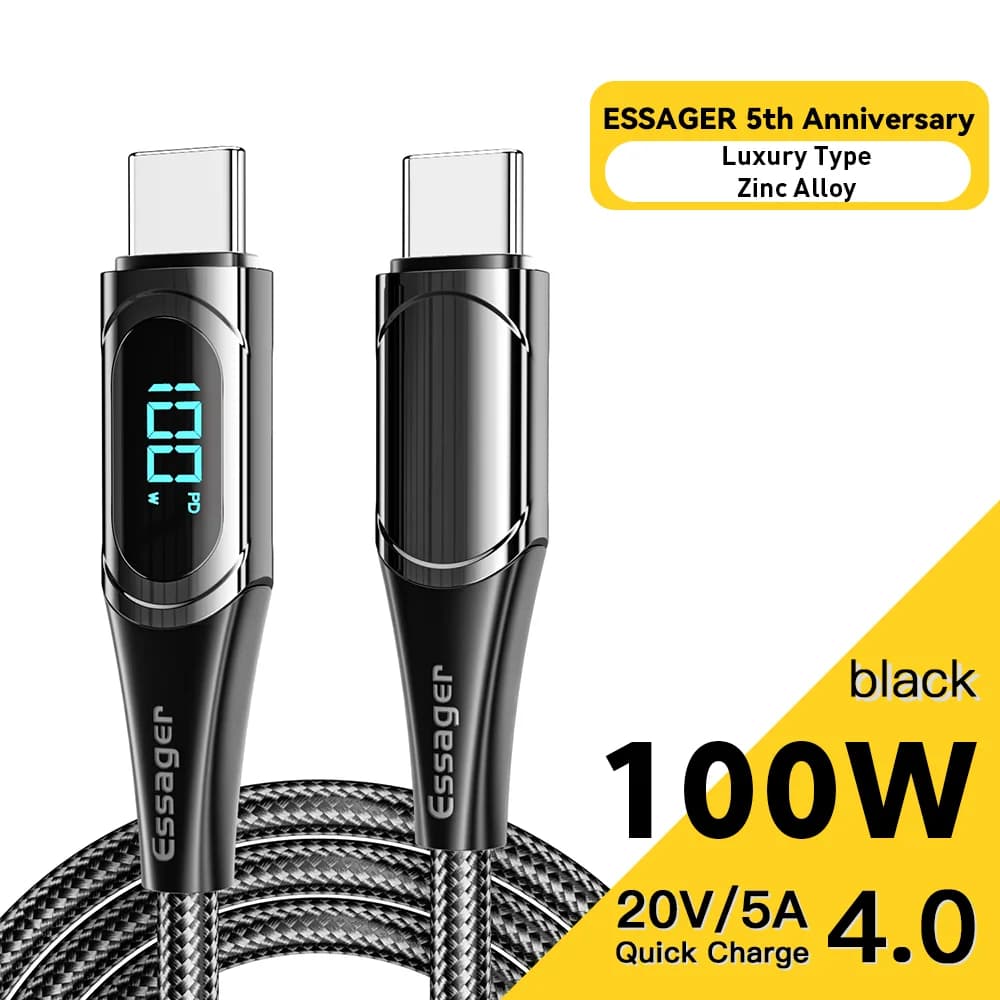 สาย USB-C to USB-C กำลังไฟ 100W ยาว 2M
