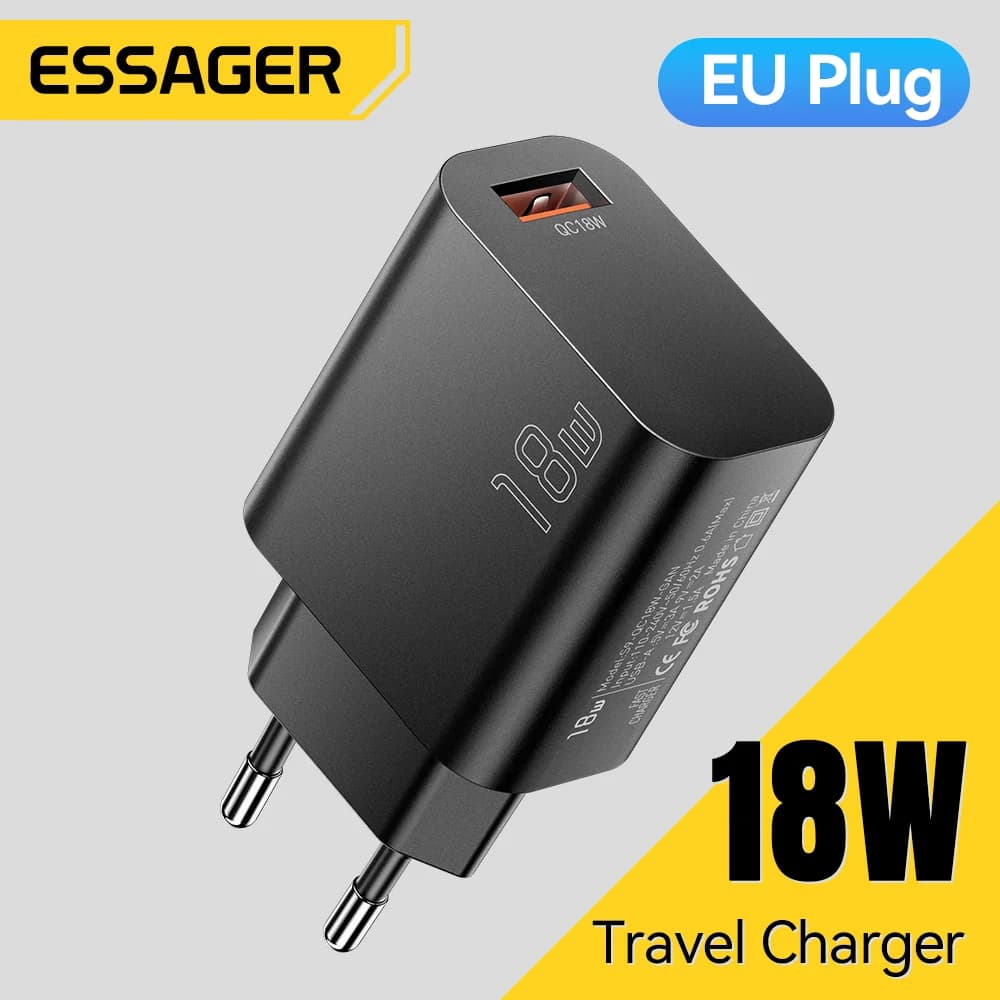 หัวชาร์จผนัง USB-A QC 3.0 Fast Charger 18W