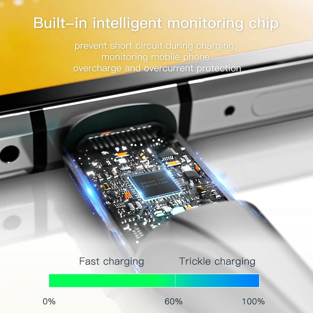 สายชาร์จและถ่ายข้อมูล USB-C Fast Charging 3A