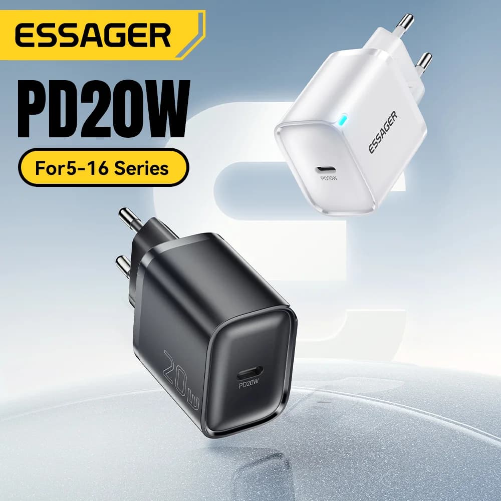 หัวชาร์จผนัง USB-C PD ขนาดเล็ก 20W