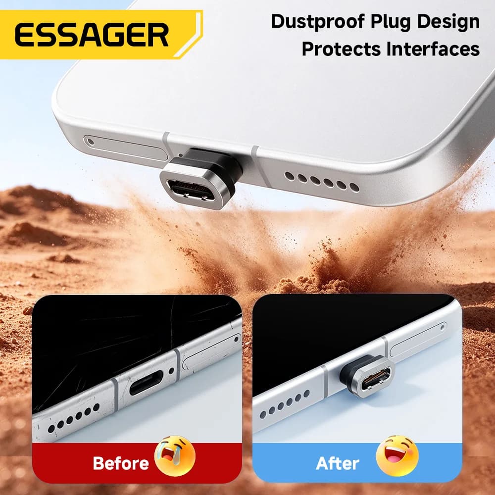 สายชาร์จแม่เหล็ก USB-C 100W 7A ชาร์จเร็ว