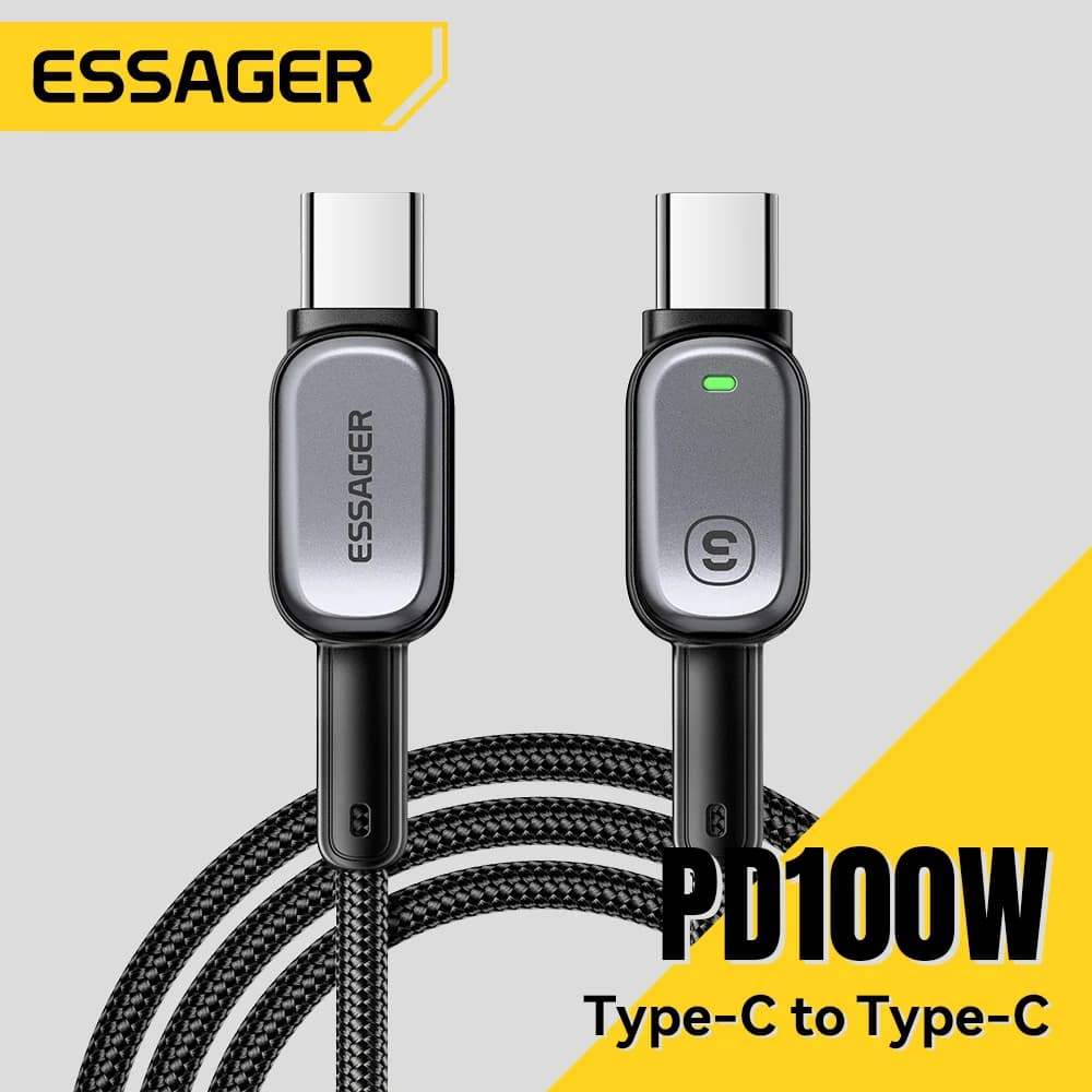 สาย USB-C to USB-C LED 100W ชาร์จเร็ว PD 5A