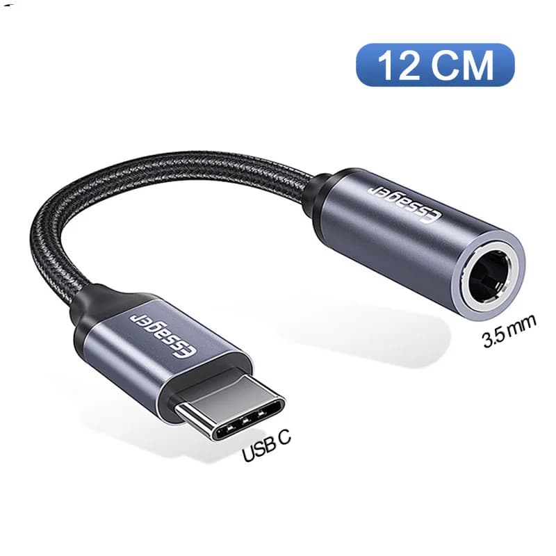 อะแดปเตอร์เสียง USB-C เป็นช่องหูฟัง 3.5mm