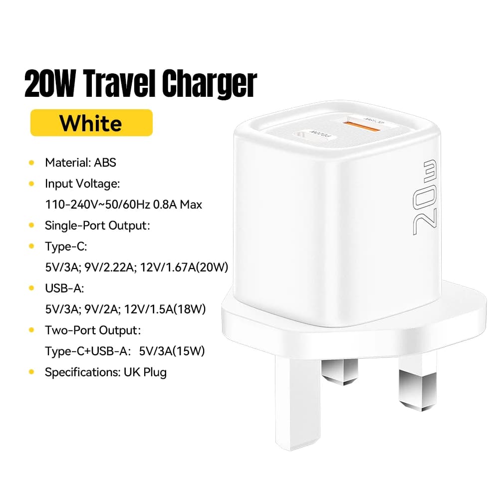หัวชาร์จเร็ว USB-C PD 20W