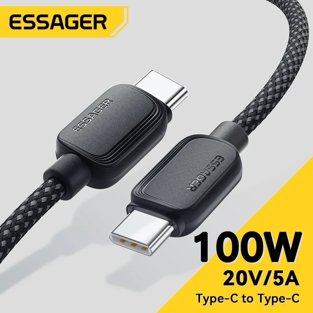 สาย USB-C to USB-C 100W, 5A PD ชาร์จเร็ว