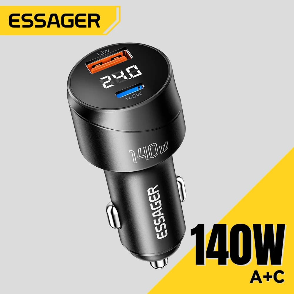 ที่ชาร์จรถยนต์ USB-C กำลังไฟ 140W รองรับ PD 3.1 ชาร์จเร็ว