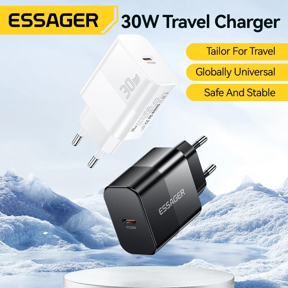 อะแดปเตอร์ชาร์จ USB-C PD 30W สำหรับเดินทาง