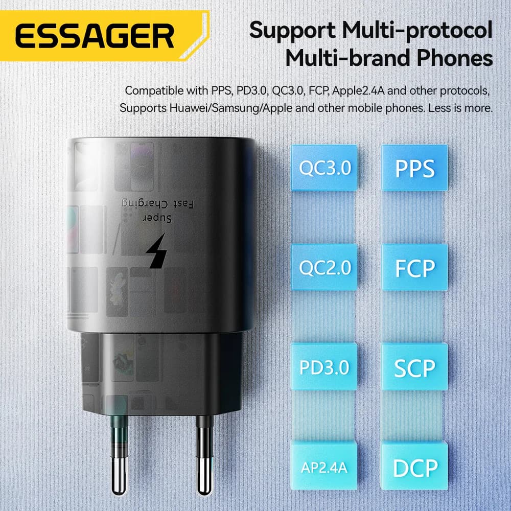 อะแดปเตอร์ชาร์จผนัง USB-C PD 25W