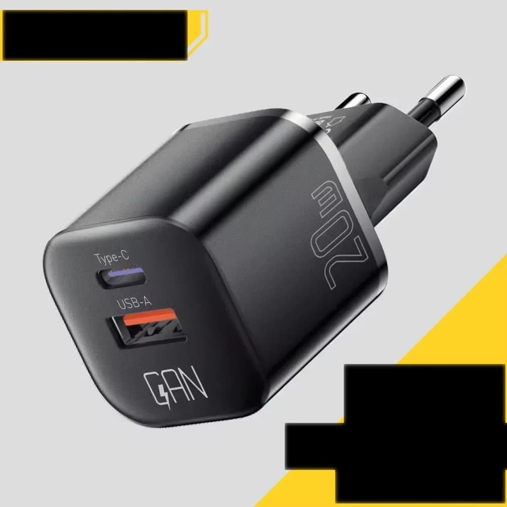 อะแดปเตอร์ชาร์จ GaN USB-C PD 20W